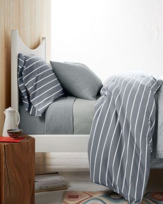 Classic Stripe Jersey Knit Bedding Hill