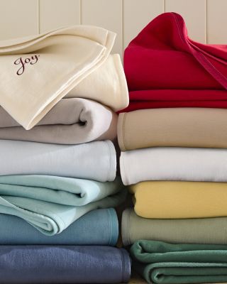 Cotton Fleece Blanket, Cotton Fleece Throw Hill