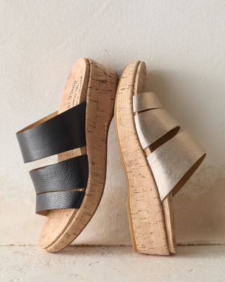 sandals with leather footbed