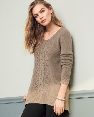 garnet hill cashmere cable turtleneck sweater jacket