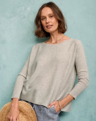 garnet hill cashmere cropped sweater
