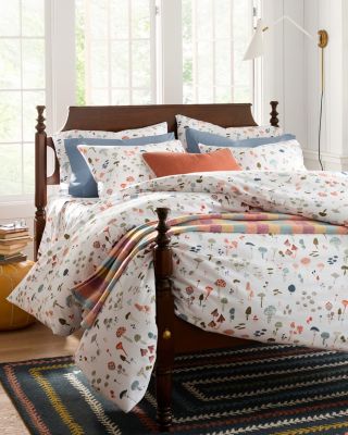 Percale Printed Duvet Cover Garnet Hill