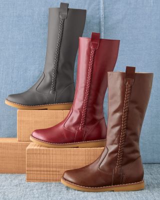 girls leather riding boots