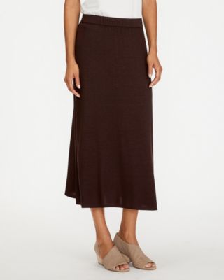 eileen fisher velvet bias skirt