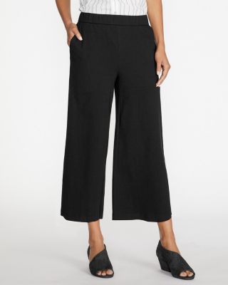 eileen fisher wide leg velvet pants