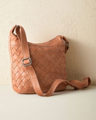 basket weave leather bag