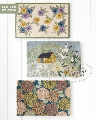 Whimsy Hooked Wool Rug