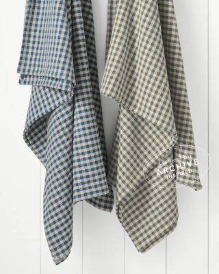 Gingham Check Cotton Throw