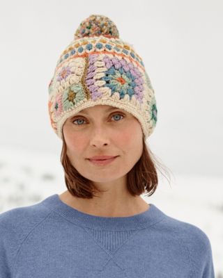 French Knot Woodstock Crocheted Hat